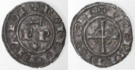 Messina. Federico II. 1197-1250. Denaro del 1247/1248, con FR e croce con cerchietto. MI.