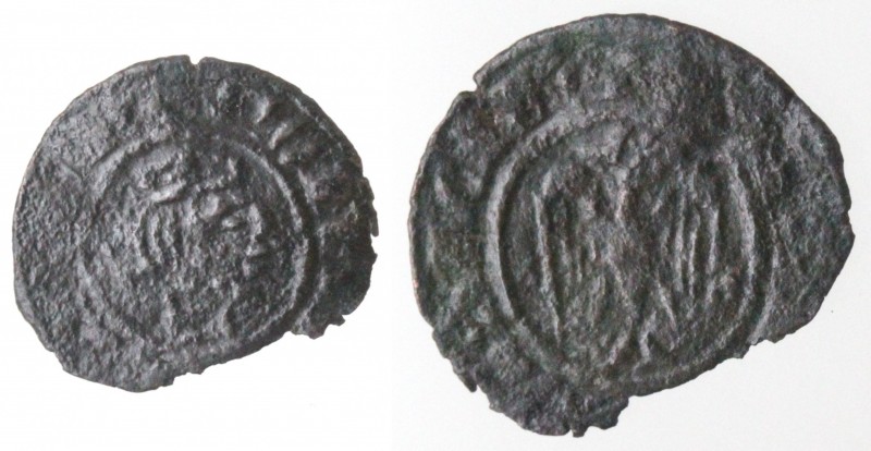 Zecche Italiane. Messina. Federico II. 1197-1250. Mezzo denaro, circa 1243. MI. ...