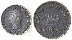 Milano. Napoleone. 1805-1814. 3 centesimi 1811. Ae.