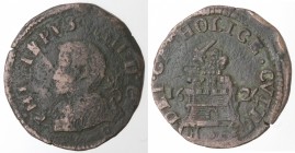 Napoli. Filippo IV. 9 Cavalli 1626. Ae.