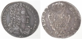 Napoli. Carlo III. 1707-1711. Carlino 1707. Ag.