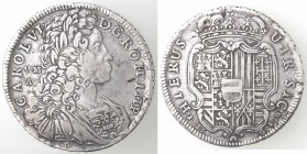 Napoli. Carlo VI. 1711-1734. Piastra 1733. Ag.