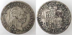 Napoli. Ferdinando IV. 1759-1798. Piastra 1796. MB. Falso d'epoca.