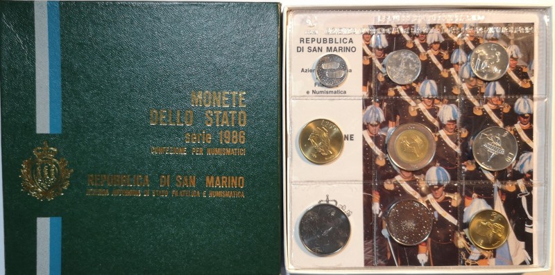 San Marino. Serie divisionale annuale 1986. L'evoluzione tecnologica. Gig. 244. ...