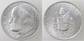Vaticano. Giovanni Paolo II. 1978-2005. 500 lire 1981. Ag.