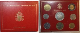Vaticano. Giovanni Paolo II. 1978-2005. Serie divisionale 2001. Anno XXIII. Con 1000 lire in Ag.