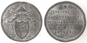 Medaglie. Roma. Sede Vacante 1829. Medaglia del Cardinale Camerlengo Pier Francesco Galleffi. Ae.