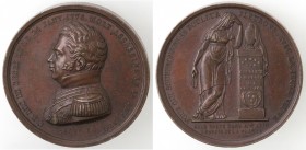 Medaglie. Francia. Carlo Ferdinando Duca di Berry. Medaglia 1820. Ae. Per la morte del Duca.