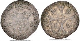 Dombes. Gaston de Orleans Quinzain (15 Deniers) 1644 VF35 NGC, KM-Unl., Gad-Unl., Dup-2990. Well struck for the issue, with dark brownish-gray toning....