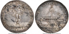 Louis XV silver Mule Franco-American Jeton 1741/1755 AU58 NGC, Br-516, Lec-159, Robins-29088. Reeded edge. Coin alignment. Two reverses are mated: (1)...
