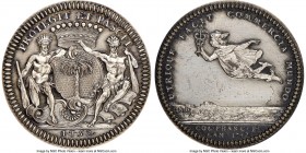 "Nantes-Portes des Antilles" silver Restrike Franco-American Jeton 1752-Dated MS63 NGC, cf. Br-511 (for type), Lec-109. Plain edge (stamped ARGENT). M...