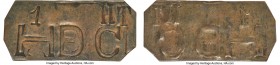 Hudson's Bay Company copper Uniface 1 (Made Beaver?) Plate or Token ND (before 1900) XF, Br-Unl., FT-Unl., Gingras-225 (R7; this piece cited). 50x23mm...