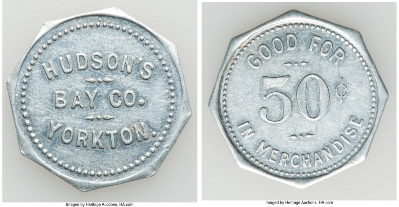 Hudson's Bay Company - Yorkton aluminum 50 Cents Token ND (after 1898) UNC (Surf...