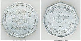Hudson's Bay Company - Yorkton aluminum Dollar Token ND (after 1898) XF (Lightly Cleaned), FT-Unl., Gingras-280d (R4). 36mm. 3.62gm. Plain edge. Rotat...