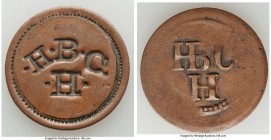 Hudson's Bay Company copper Counterstamped Trade Token ND VF/XF, Br-Unl., FT-Unl., cf. Gingras-pg. 71 (no such type illustrated). 29mm. 7.30gm. Plain ...
