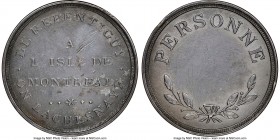 Lower Canada "Bout De L'Isle - Personne" Token ND (1808) XF Details (Scratches) NGC, Br-545, BT-16. Plain edge. Coin alignment. Used to pay tolls for ...