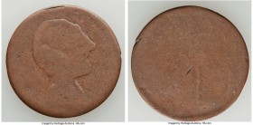 Blacksmith copper Uniface 1/2 Penny Token ND Fine, BL-Unl., Wood-Unl. 26mm. 3.37gm. Plain edge. Mr. Partrick knew of three examples of this token: one...