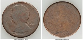 Blacksmith copper Uniface 1/2 Penny Token ND VF, BL-Unl., Wood-Unl. 28mm. 7.12gm. Plain edge. Seemingly quite well-preserved for the series, with quit...