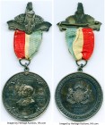 Edward VII silver "Calgary Assembly of Indian Tribes - Indian Peace" Medal 1901 AU (Cleaned), 65mm (150mm with suspension). 121.20gm. By F.W. Ellis an...