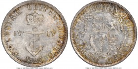 British Colony. George IV "Anchor Money" 1/4 Dollar 1822 AU58 NGC, KM3, Br-858. Sold with old collector envelope. 

HID09801242017

© 2020 Heritage Au...