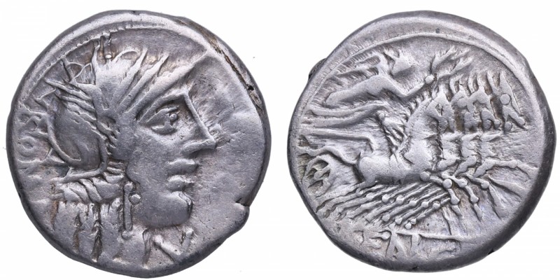 123 a.C. Fannia. Denario. EBC. Est.90.