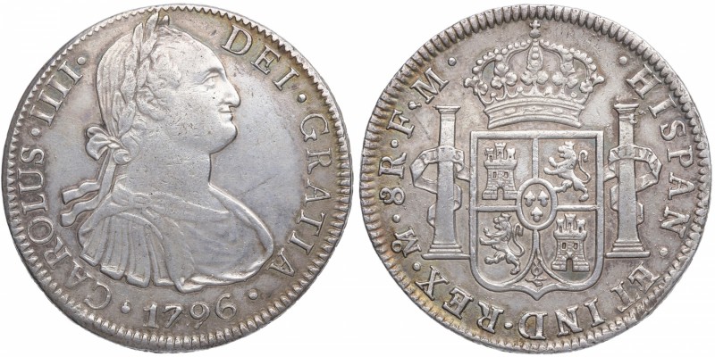 1796. Carlos IV (1788-1808). Mexico. 8 Reales. FM. EBC. Est.130.