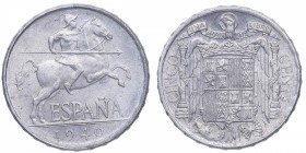 1940. Franco (1939-1975). Madrid. 5 céntimos. Al. Plvs con V. SC-. Est.50.