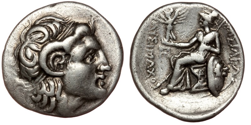 KINGS of THRACE, Macedonian. Lysimachos. 305-281 BC. AR Drachm Ephesos mint. Str...