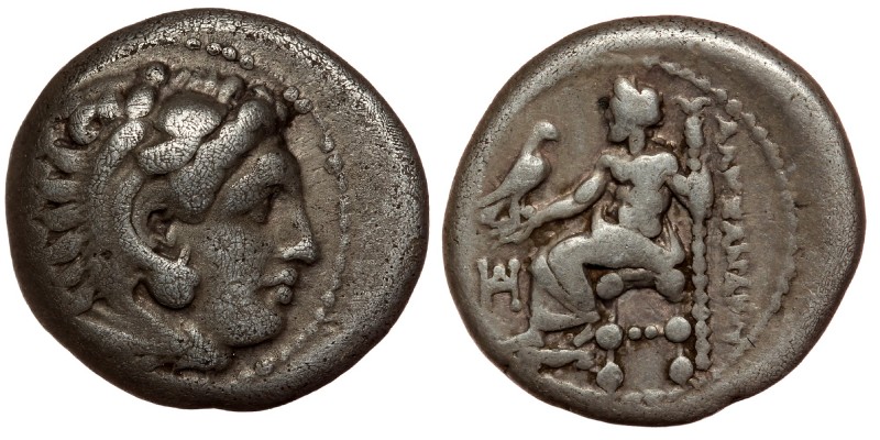 Kings of Macedon. Miletos. Alexander III "the Great" 336-323 BC. AR. Drachm
Head...