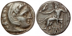 Kingdom of Macedon, Antigonos I Monophthalmos AR Drachm. circa 319-305 BC. 
In the name and types of Alexander III. Magnesia ad Maeandrum.
Head of Her...