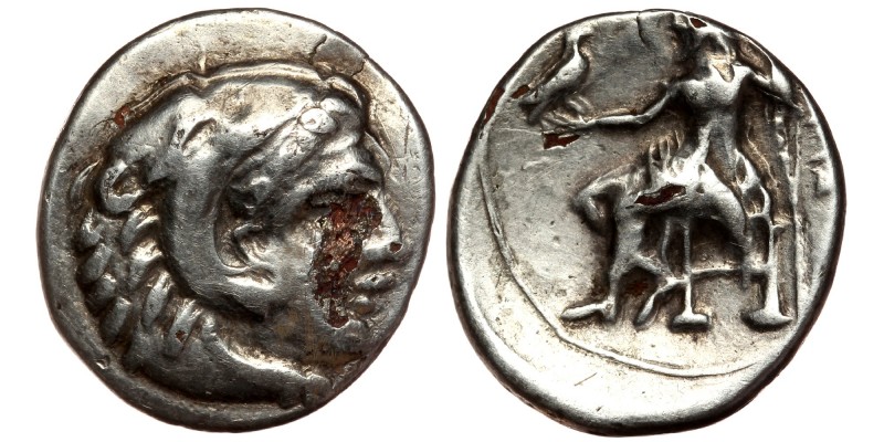 Kings of Macedon. Alexander III "the Great" 336-323 BC. Fourrée Drachm
3.56 gr. ...