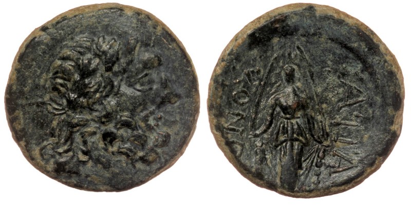 PHRYGIA. Apameia. 2nd-1st century BC. AE21, Magistrate Konon.
Laureate head of Z...