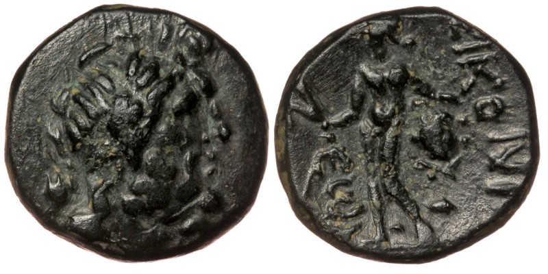 LYCAONIA. Eikonion. Ae (1st century BC).
Obv: Laureate head of Zeus right.
Rev: ...
