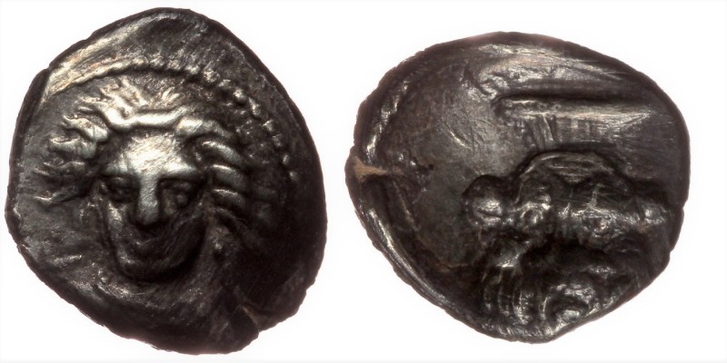 Cilicia, uncertain mint AR Obol. Circa 5th-4th centuries BC
Female head facing s...