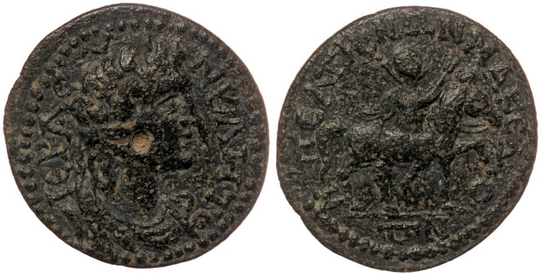 Phrygia, Peltae Pseudo-autonomous issue, Severan era, circa AD 193-235. 
ΙЄΡΑ ϹΥ...