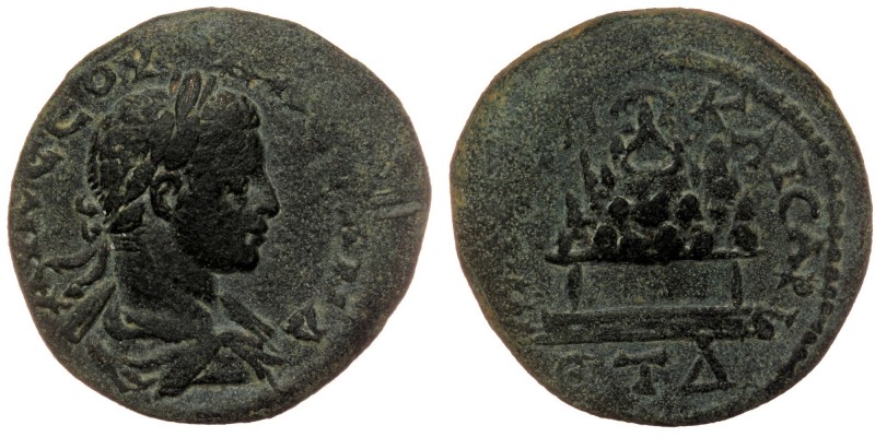 CAPPADOCIA, Caesarea. Severus Alexander (222-235) AE27 Dated RY 4 = 225/6 AD. 
A...