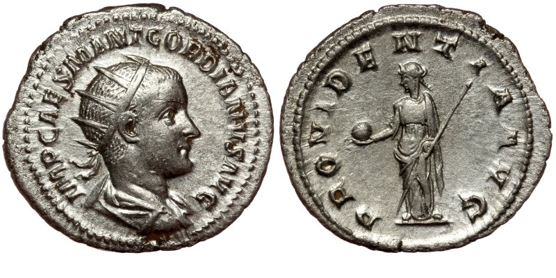 Gordian III AR Antoninianus. Rome, AD 238-244. 
IMP CAES M ANT GORDIANVS AVG, ra...
