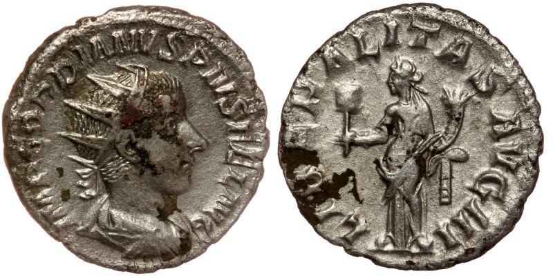 Gordian III AR Antoninianus. Rome, AD 239-240. 
radiate, draped, and cuirassed b...