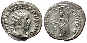 Philip I (244-249). AR antoninianus, Rome mint, struck AD 248. 
IMP PHILIPPVS AVG radiate, draped and cuirassed bust of Philip I right, seen from behi...