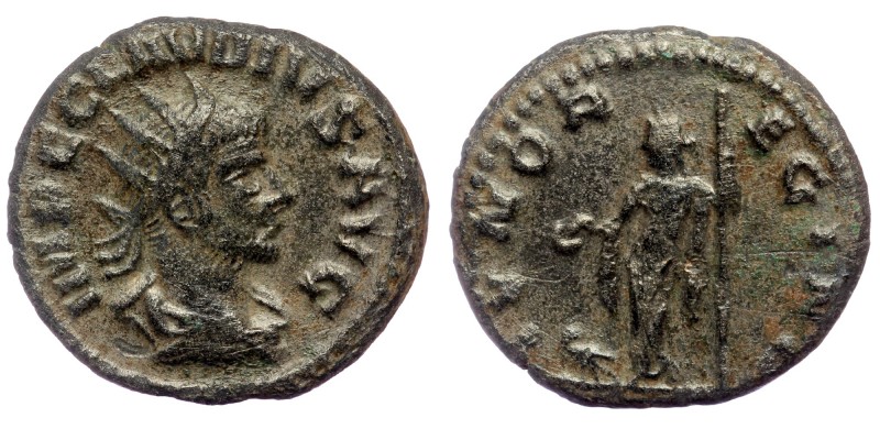 Claudius Gothicus (AD 268-270) AE20 Antoninianus, Antioch 
IMP C CLAVDIVS AVG ra...