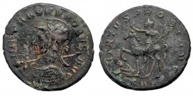 Probus, (276-282) AE23 Antoninianus Serdica, 1st officina, 277. 
IMP C M AVR PROBVS P F AVG - Radiate, helmeted, and cuirassed bust of Probus to left ...