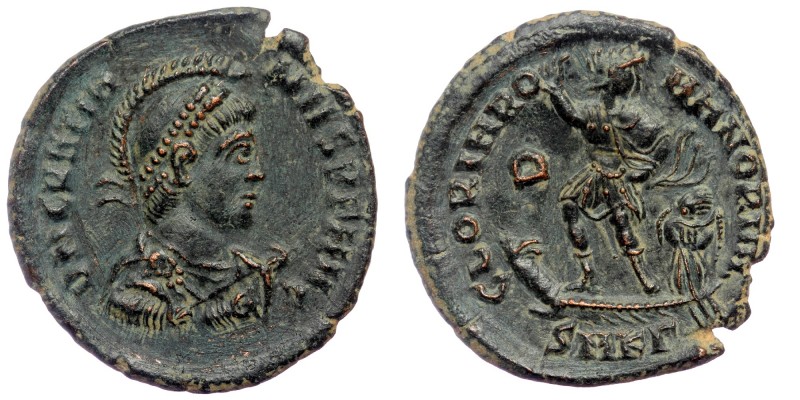 Gratian (367-383) Cyzicus mint, 3rd officina. Struck AD 378-383 AE
D N GRATIA-NV...