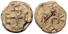 Byzantine lead seal 17x18 mm, 6,90 gr