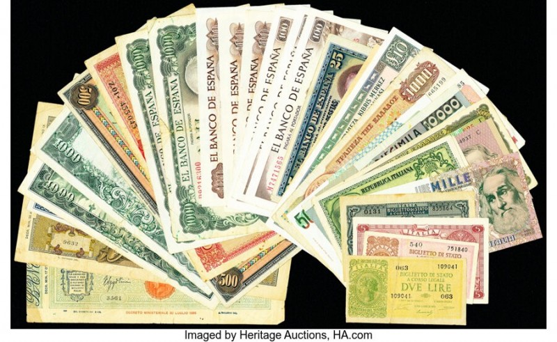 Cyprus, Greece, Italy & More Group Lot of 34 Examples Good-Very Fine. 

HID09801...