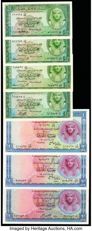 Egypt Group Lot of 13 Examples Very Fine-About Uncirculated. Minor staining on o...