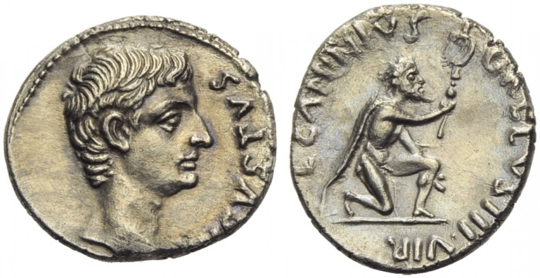 Augustus (27 BC - AD 14), Denarius, Rome, 12 BC; AR (g 3,91; mm 19; h 10); AVGVS...