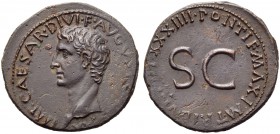 Augustus (27 BC - AD 14), As, Rome, AD 11-12