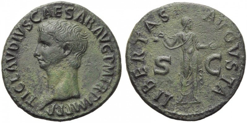 Claudius (41-54), As, Rome, AD 42-43; AE (g 11,62; mm 29; h 6); TI CLAVDIVS CAES...