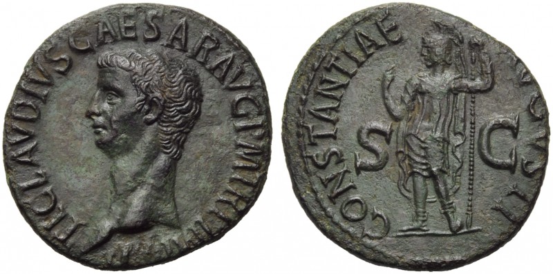 Claudius (41-54), As, Rome, c. AD 50-54; AE (g 10,07; mm 29; h 6); TI CLAVDIVS C...