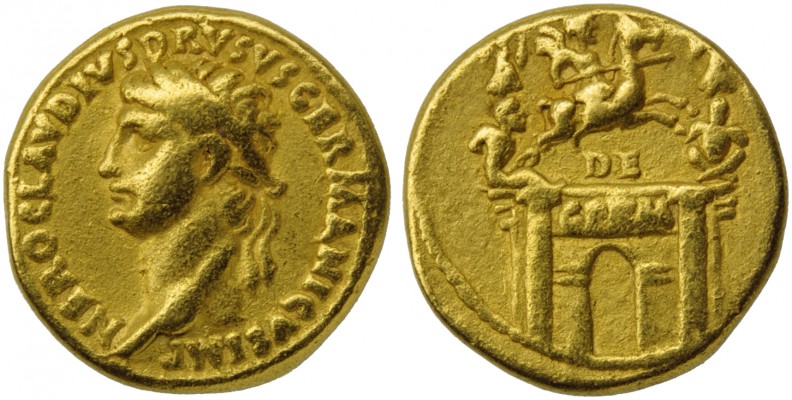 Drusus Maior, father of Claudius, Aureus, Rome, AD 41-45; AV (g 7,61; mm 18; h 1...
